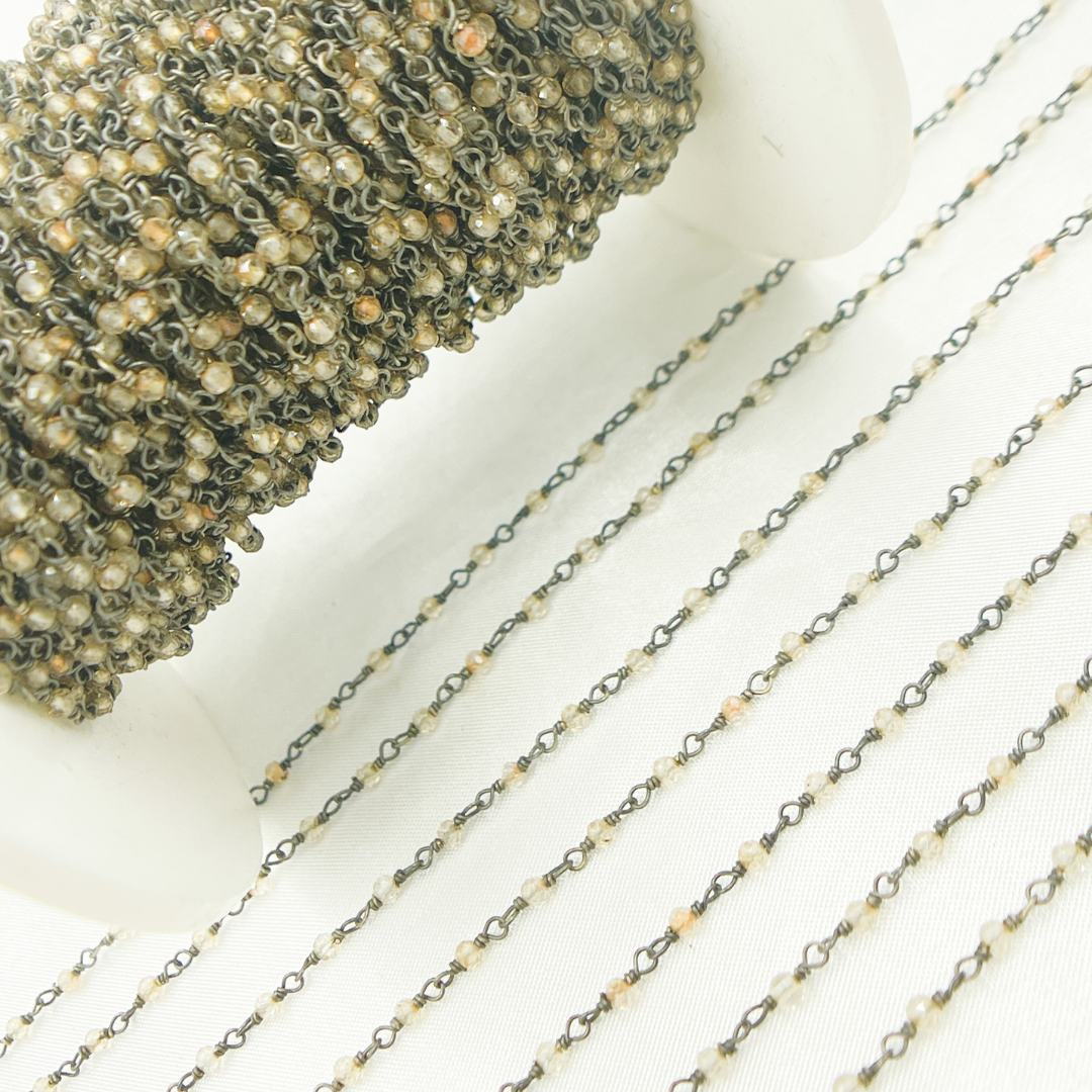 Coated Crystal Oxidized Wire Chain.