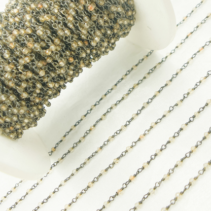 Coated Crystal Oxidized Wire Chain.