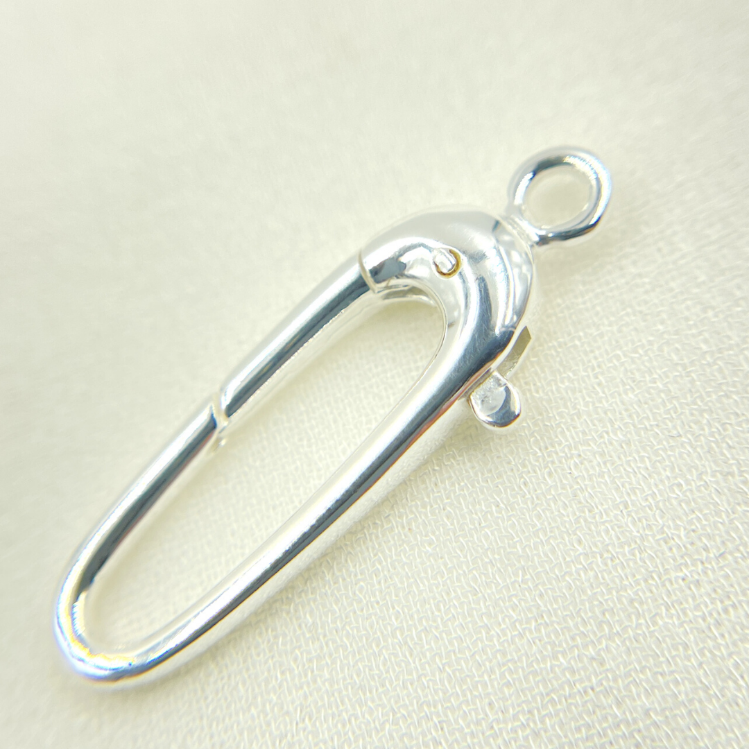 925 Sterling Silver Trigger Clasp 30x11mm. 319