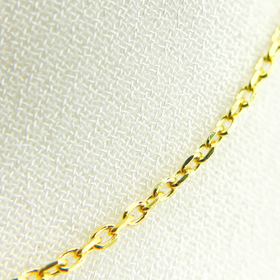 14K Solid Gold Cable Chain