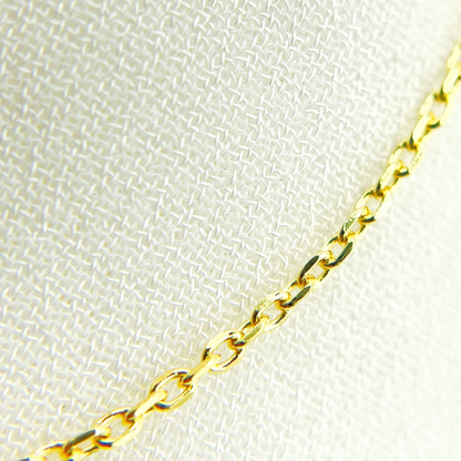 14K Solid Gold Cable Chain