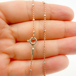 Load image into Gallery viewer, Z36RGSF. Sterling Silver Rose Satellite Chain with Silver Cube
