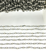 Load image into Gallery viewer, Pyrite Wire Wrapped Beads Chain. SPY3
