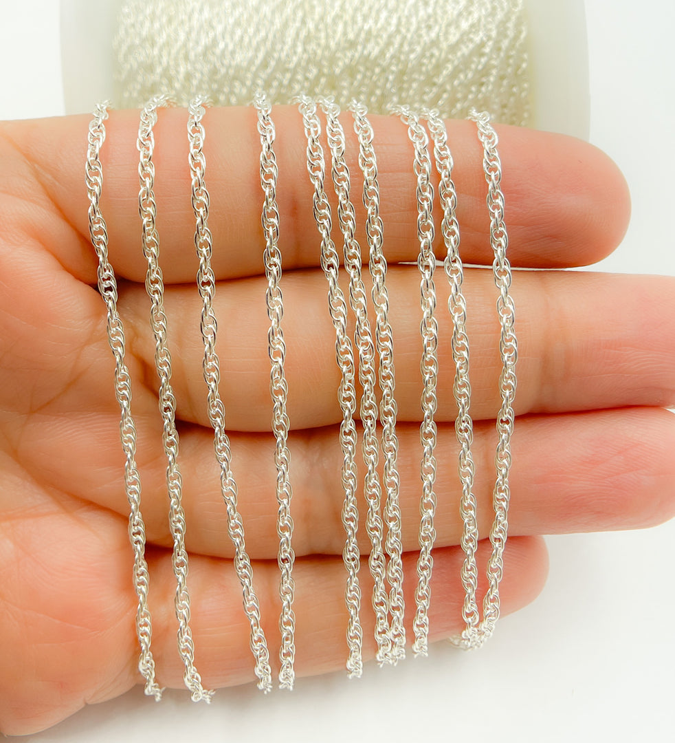 925 Sterling Silver Rope Chain. 013RSS