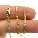 Load image into Gallery viewer, 030SP3T4G. 14K Solid Gold Wheat Chain
