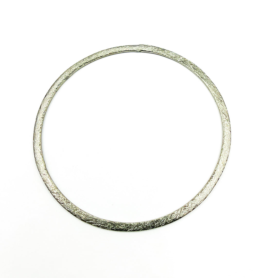 Oxidized 925 Silver Circle. OXBS8
