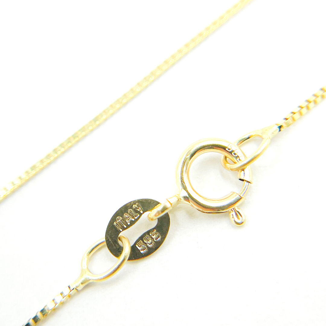 040VED. 14K Solid Gold Box Chain