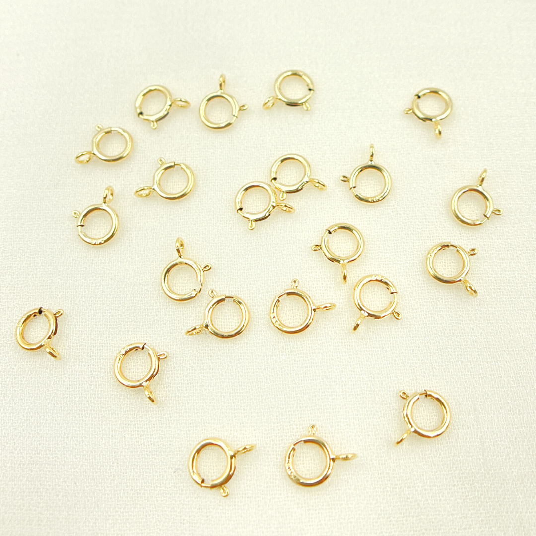 SRC1-14K 14K Solid Gold Spring Ring 5.5mm