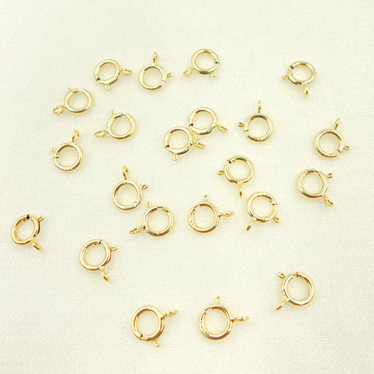 14K Solid Gold Spring Ring 5.5mm