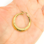 Load image into Gallery viewer, 14K Solid Gold Twisted Hoop