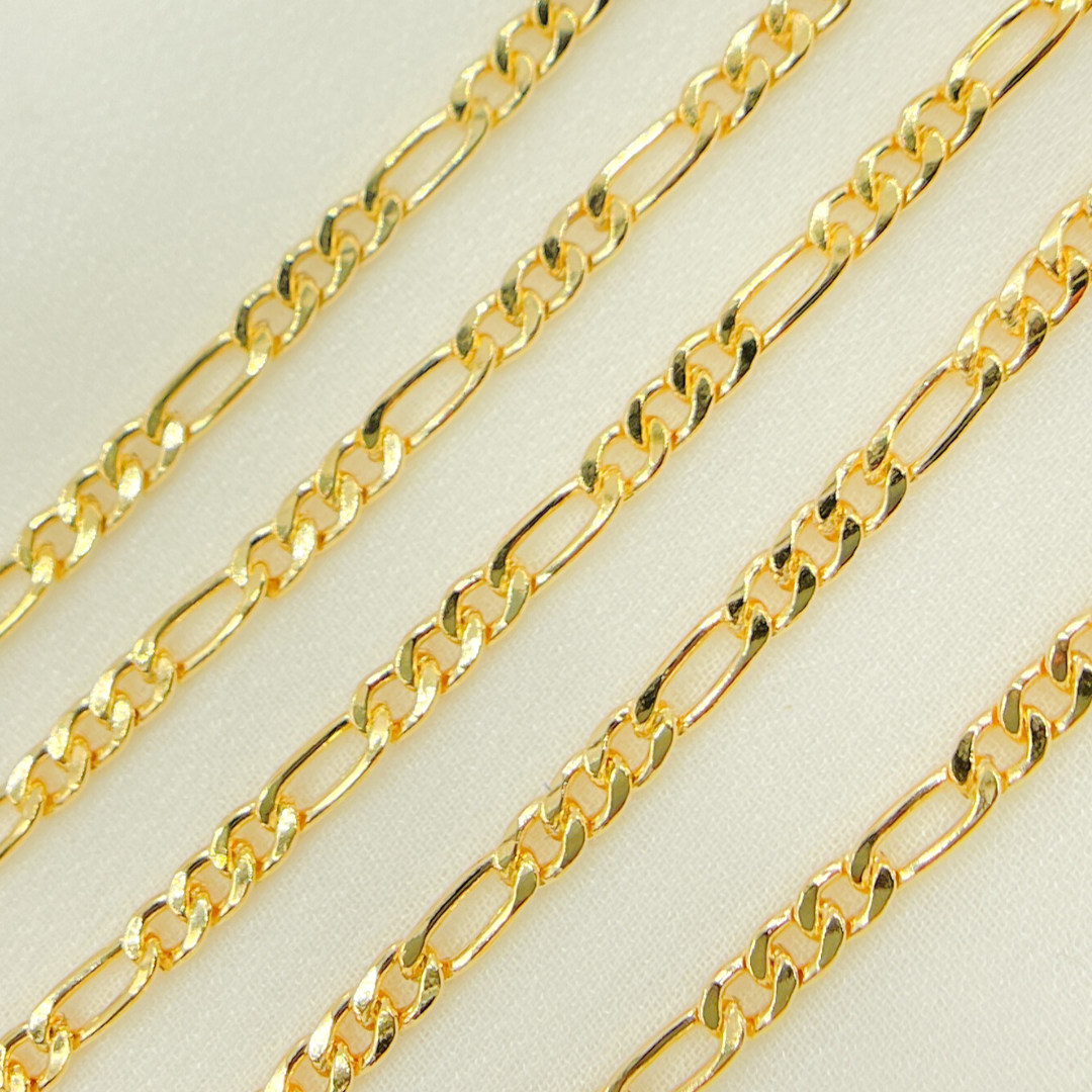 3831CHRGF. 14K Gold Filled Figaro Link Chain.