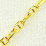 Load image into Gallery viewer, 030FLP1T5. 14K Solid Yellow Gold Diamond Cut Marina Link Chain
