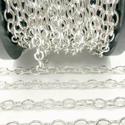 925 Sterling Silver Oval Link Chain