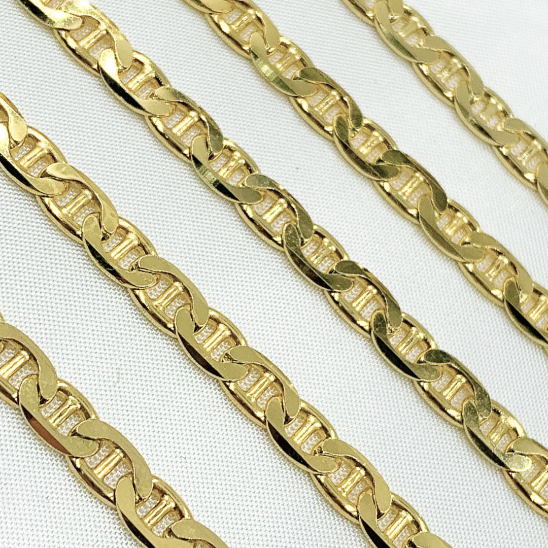 Gold Plated 925 Sterling Silver Marina Chain. Y77GP