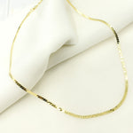 Load image into Gallery viewer, 065GBPT2. 14K Solid Yellow Gold Flat Snake Chain
