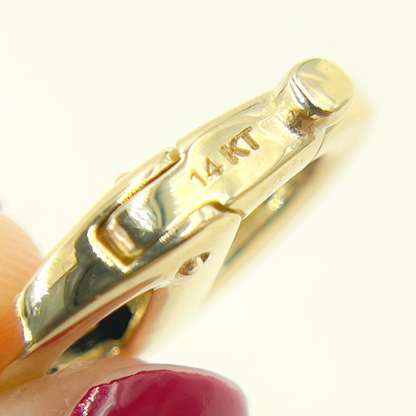 14K Solid Gold Gucci Style Clasp 17x12mm.