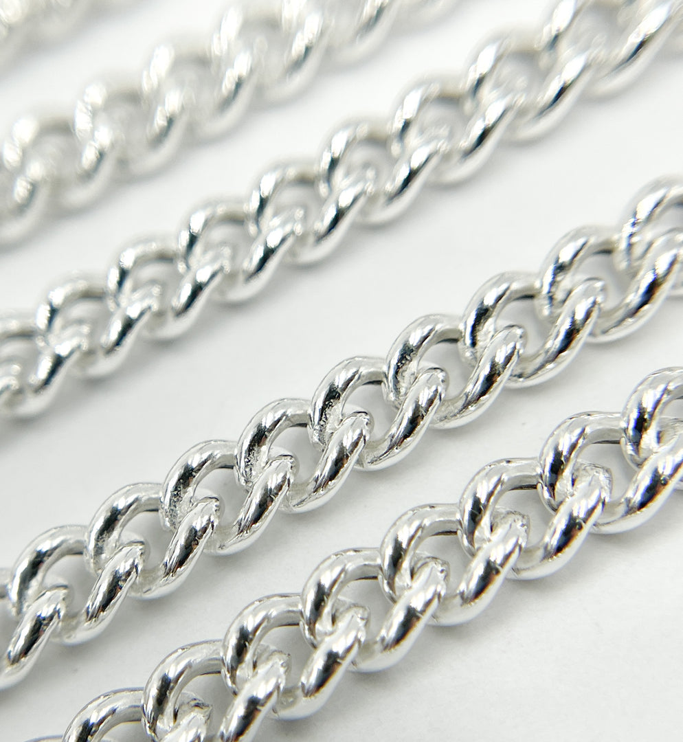 Y2SS. Sterling Silver Curb Link Chain. Y2SS