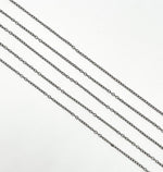 Load image into Gallery viewer, Black Rhodium 925 Sterling Silver Cable Chain. BR3
