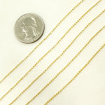 Load image into Gallery viewer, 030BETLGbyFt. 14K Solid Yellow Gold Rolo Link Chain
