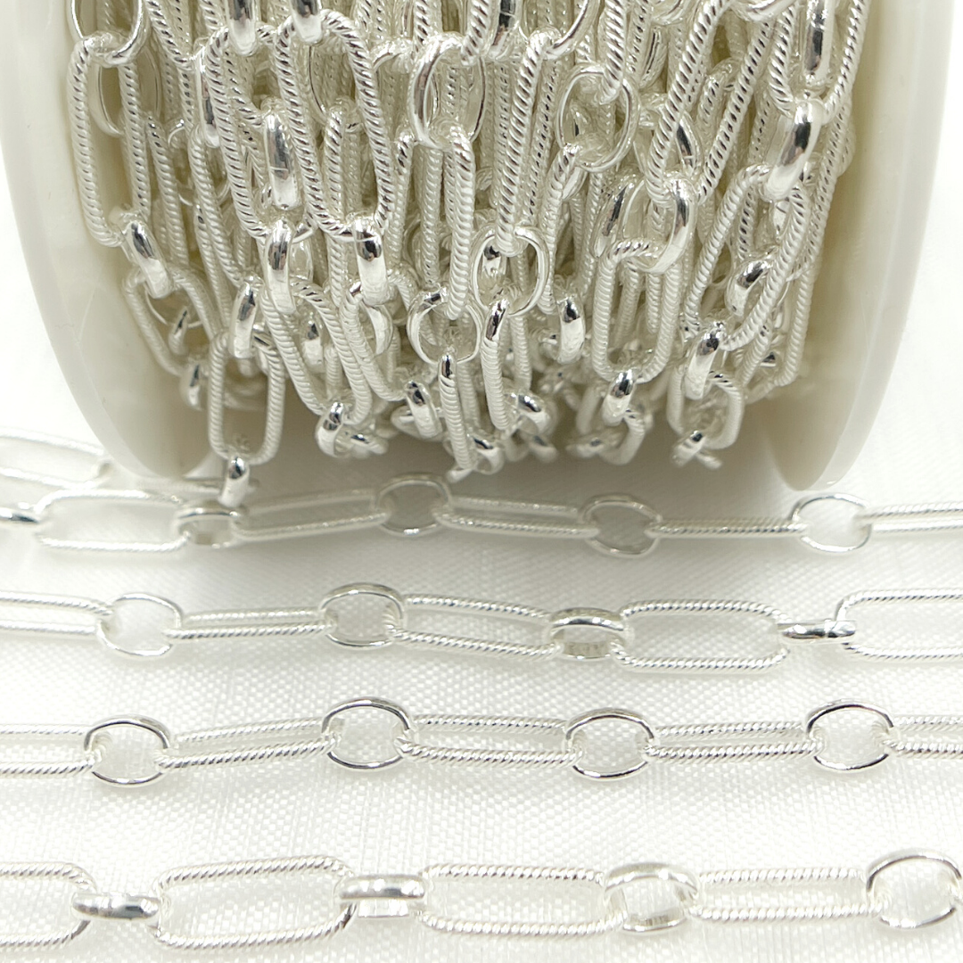 925 Sterling Silver Paperclip Chain