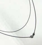 Load image into Gallery viewer, Black Rhodium 925 Sterling Silver Cable Finished Necklace. 13Necklace
