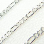 Load image into Gallery viewer, Y109SS. 925 Sterling Silver Flat Figaro Link Chain.
