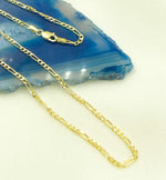 Load image into Gallery viewer, 050GA3BGT2A9L001. 14K Solid Gold Figaro Chain
