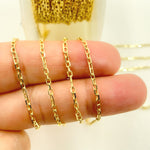 Load image into Gallery viewer, 14K Solid Yellow Gold Diamond Cut Cable &amp; Marina Link Chain. 050FA5P1T5byFt
