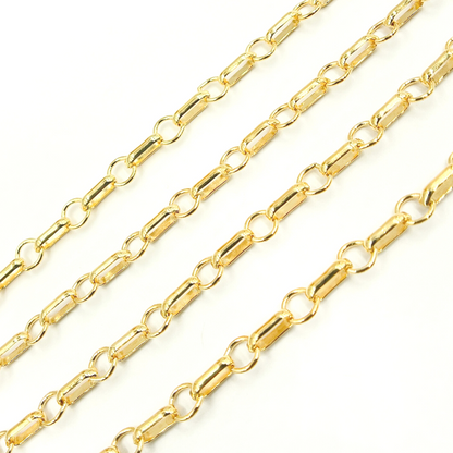 14K Gold Filled Round and Large Link Chain