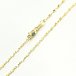 Load image into Gallery viewer, 0257601SA. 14K Solid Gold Cable and Cubes Chain
