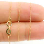14K Solid Gold Cable Chain