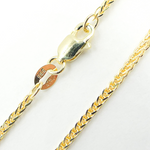 Load image into Gallery viewer, 030SP3T4G. 14K Solid Gold Wheat Chain
