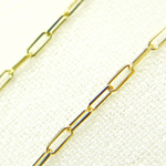 Load image into Gallery viewer, 14K Solid Yellow Gold Flat Paperclip Chain by Foot. 025FVBFVT5byFt
