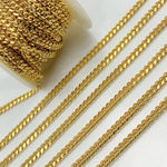 Load image into Gallery viewer, Gold Plated 925 Sterling Silver Curb Chain. X23GP
