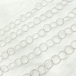 Load image into Gallery viewer, Sterling Silver Twisted Round Link Chain