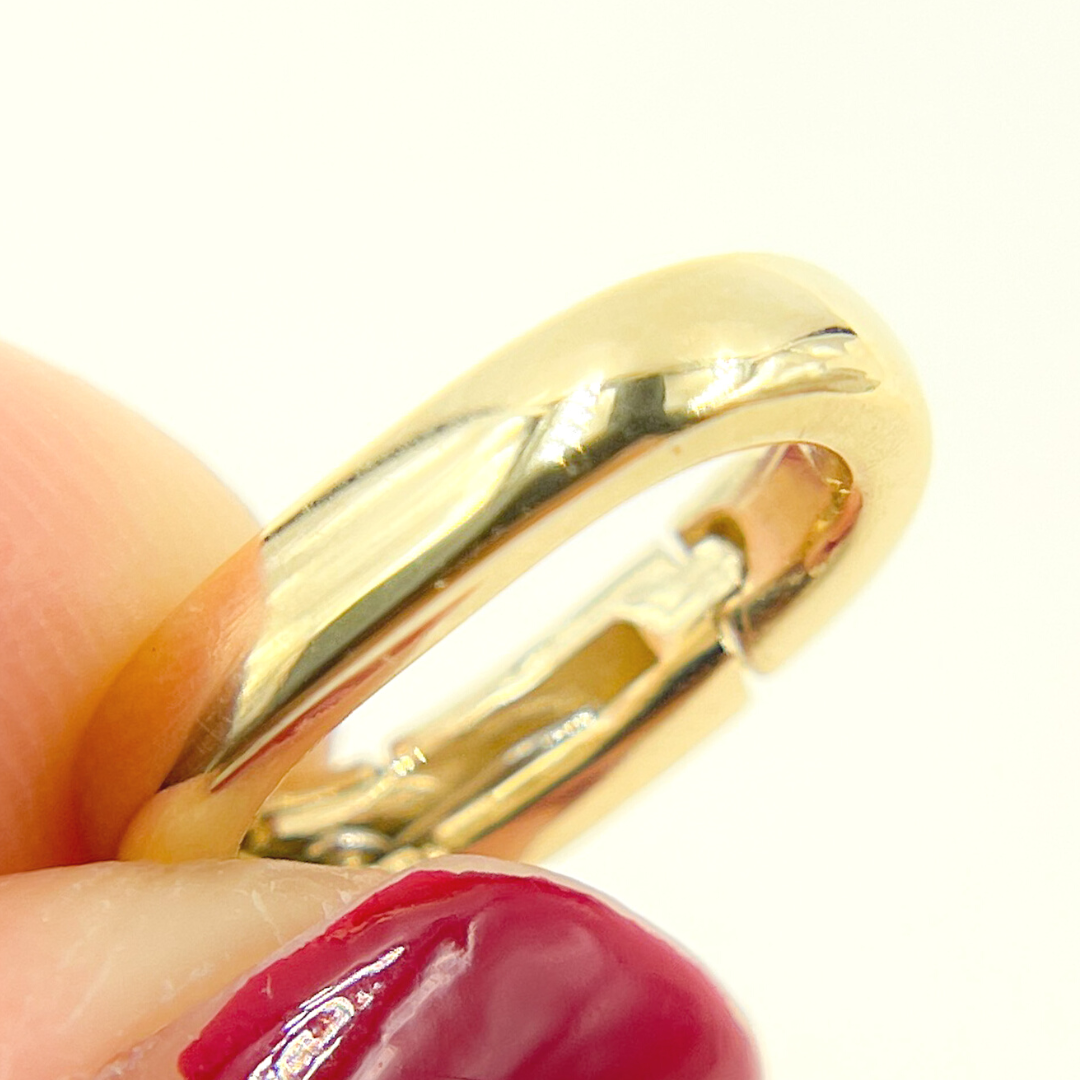 14k Solid Gold Oval Clasp