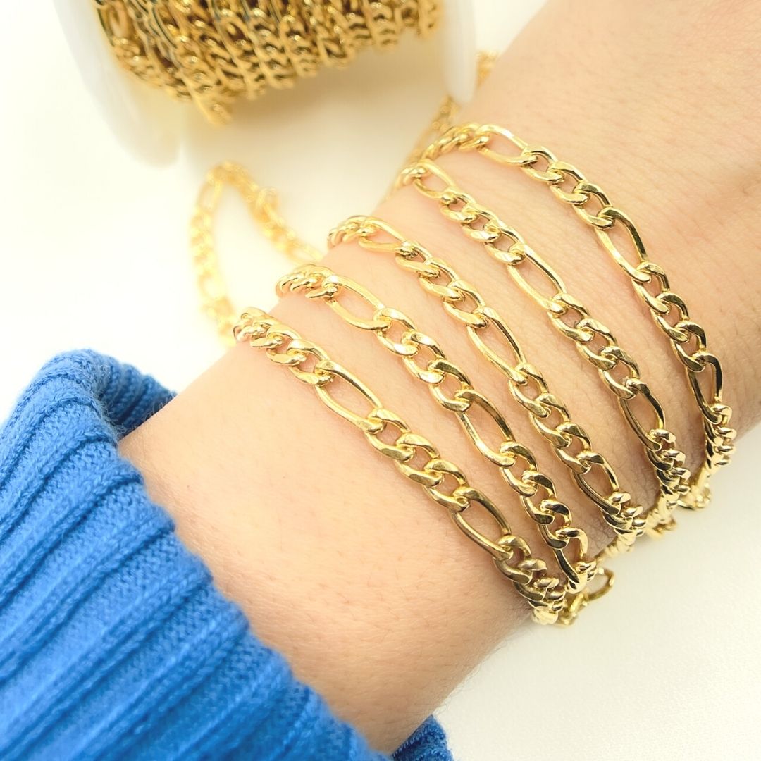 14k Gold Filled Figaro Chain