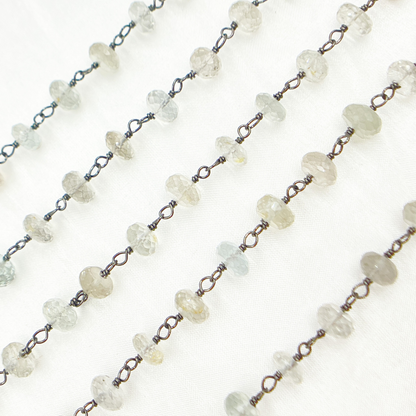 Imperial Topaz Oxidized Wire Chain.
