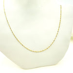 Load image into Gallery viewer, 018G252CLMSIA0BDB. 14K Solid Two Tone Gold Wheat Chain
