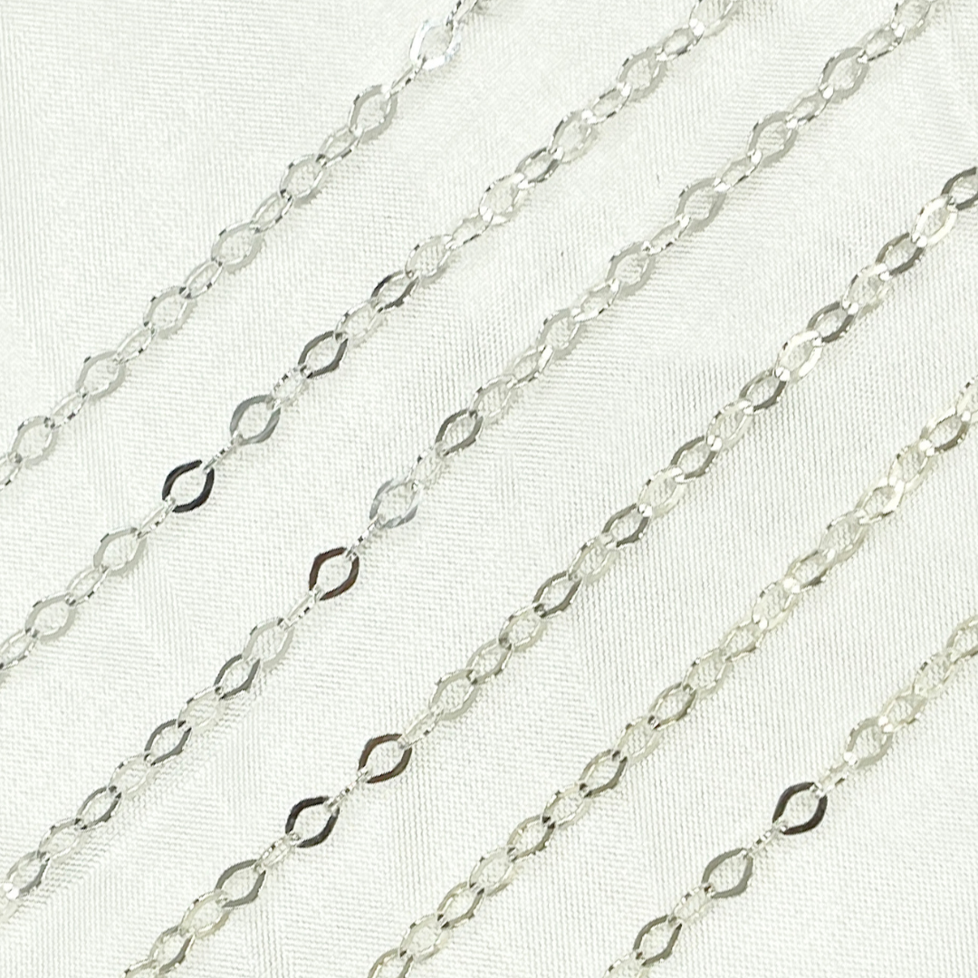 925 Sterling Silver Flat Cable Link Chain