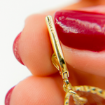 Load image into Gallery viewer, 14K Solid Gold Dangle Earring