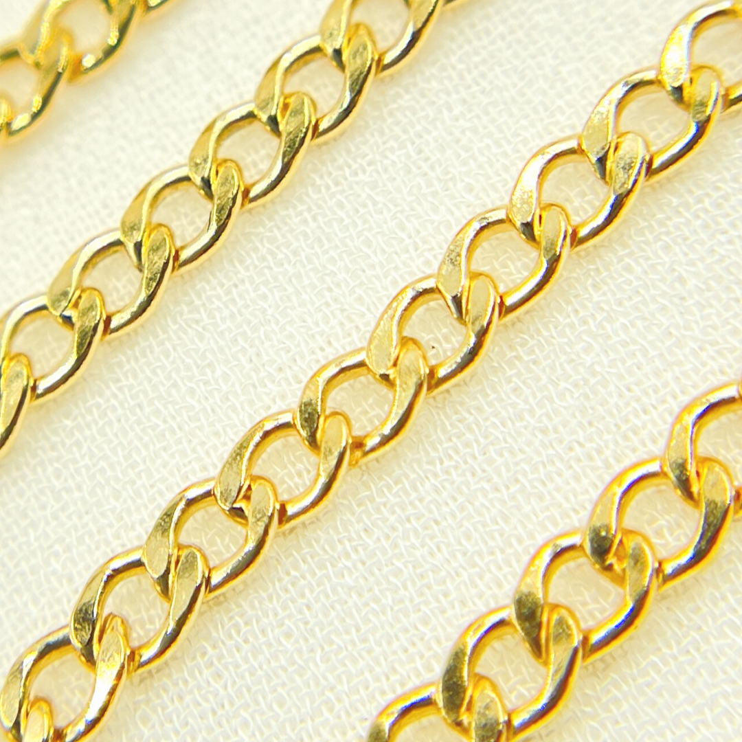 14K Gold Filled Flat Curb Link Chain. 2810CHRGF