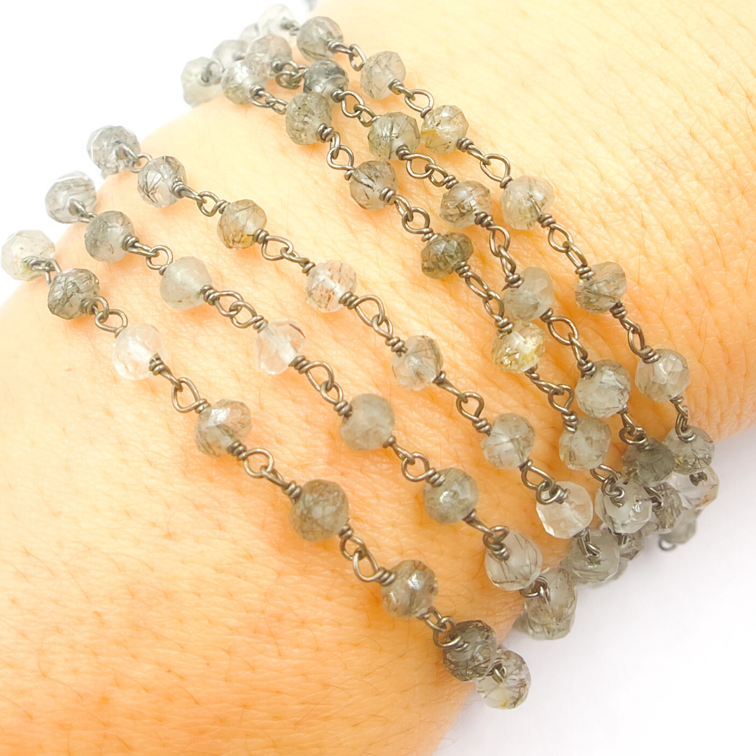 Black Rutile Wire Chain