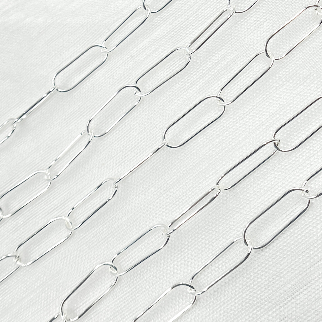 925 Sterling Silver Paperclip Chain.