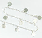 Load image into Gallery viewer, 925 Sterling Silver Chain with 8mm Disc Dangle. 301SS
