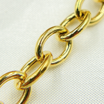 Load image into Gallery viewer, Gold Plated 925 Sterling Silver Smooth Oval Link Chain. Y63GP
