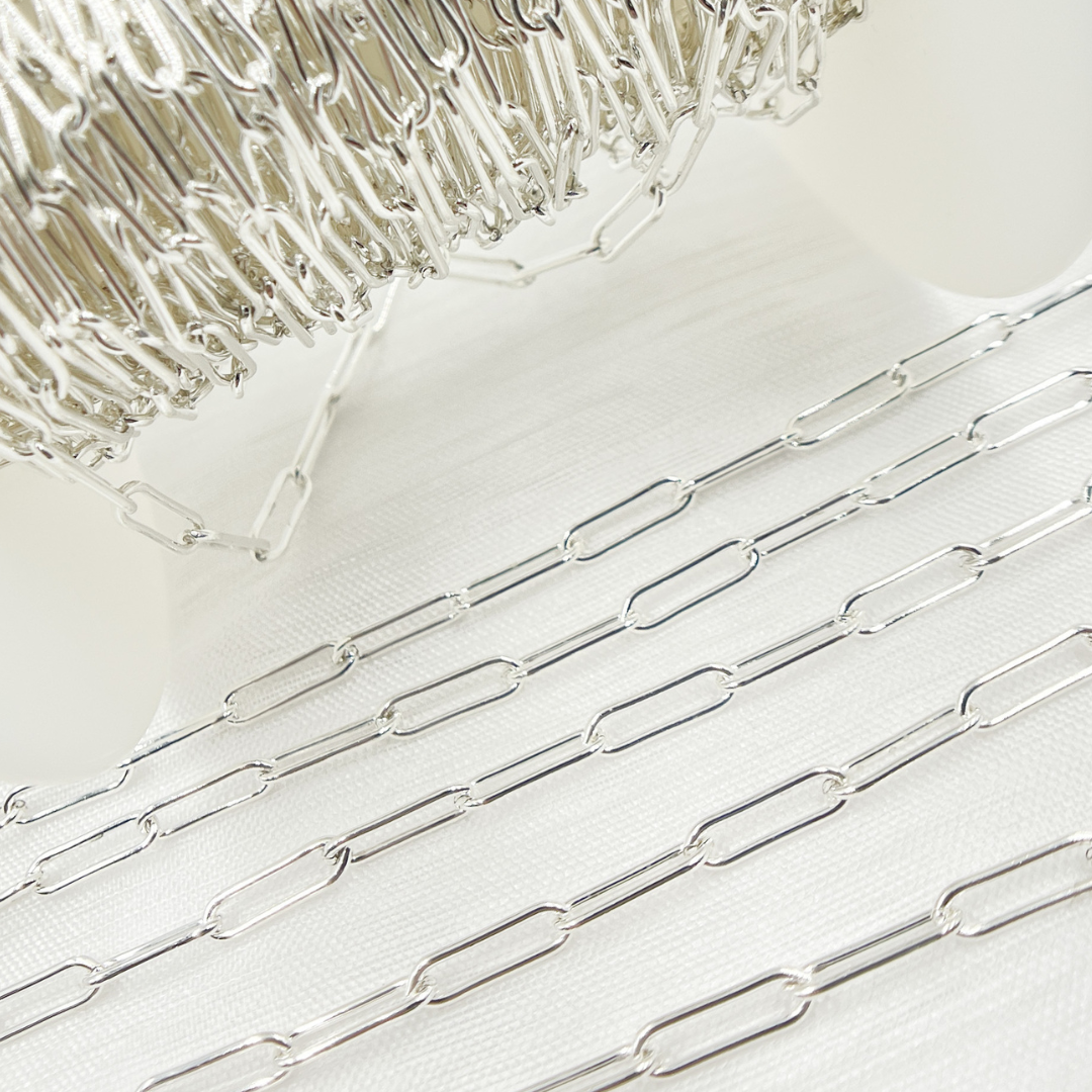 4002SS. Sterling Silver Paperclip Chain