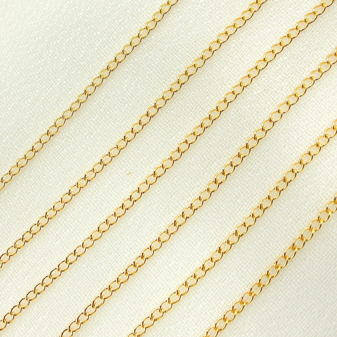 14K Gold Filled Curb Link Chain.  1120CGF