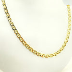 Load image into Gallery viewer, 100FLP1FGT2A9L001. 14K Solid Gold Flat Marina Link Chain
