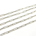 Load image into Gallery viewer, Oxidized 925 Sterling Silver Smooth Paperclip Chain. 4002OX
